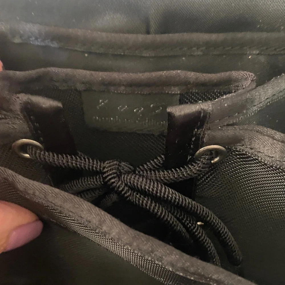 RARE collector item CHANEL Black jersey Millenium 2005 frame BUTT Bag vintage